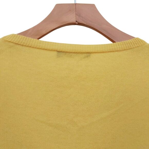 MaxMara Weekend Sweater Womens Small Yellow Wool Blend Comfy Cozy Knitted Office - Picture 7 of 10